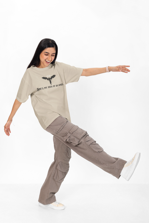An Angel Oversized Unisex Statement Tee