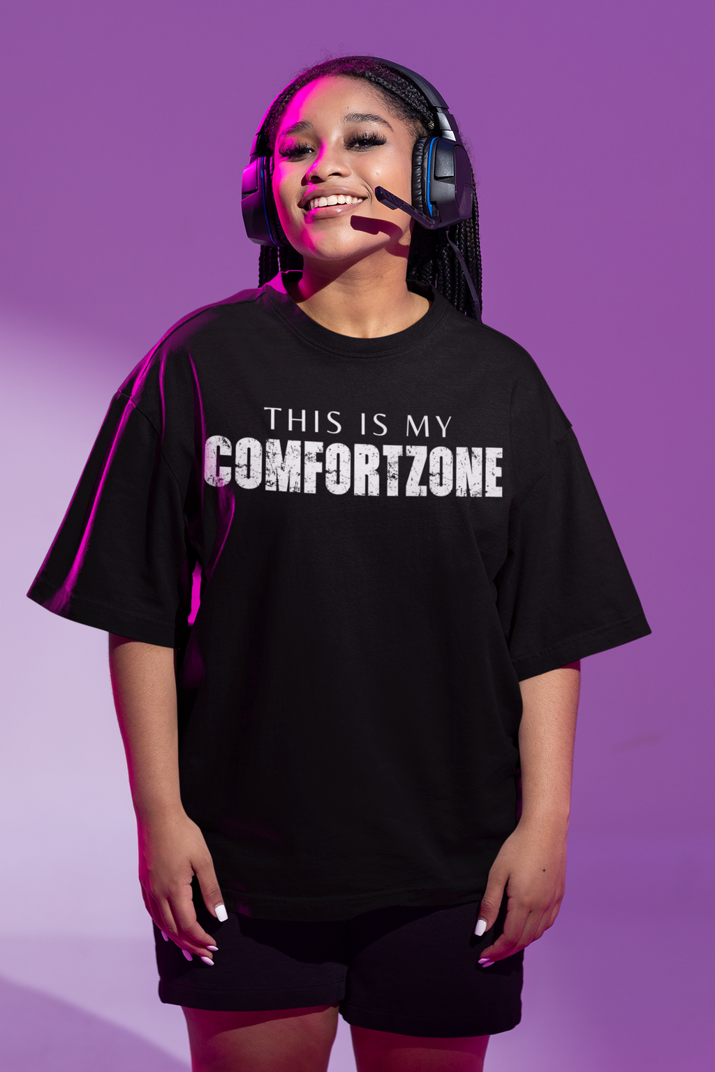 Comfort Zone Oversized Unisex Statement T-Shirt