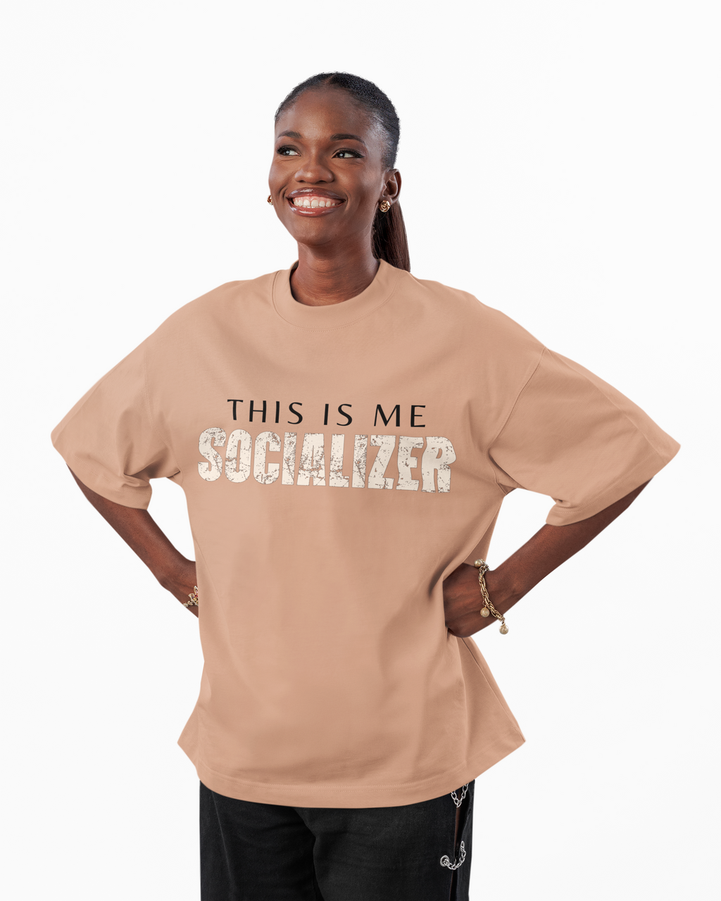 Socializer Statement Oversized Unisex T-Shirt