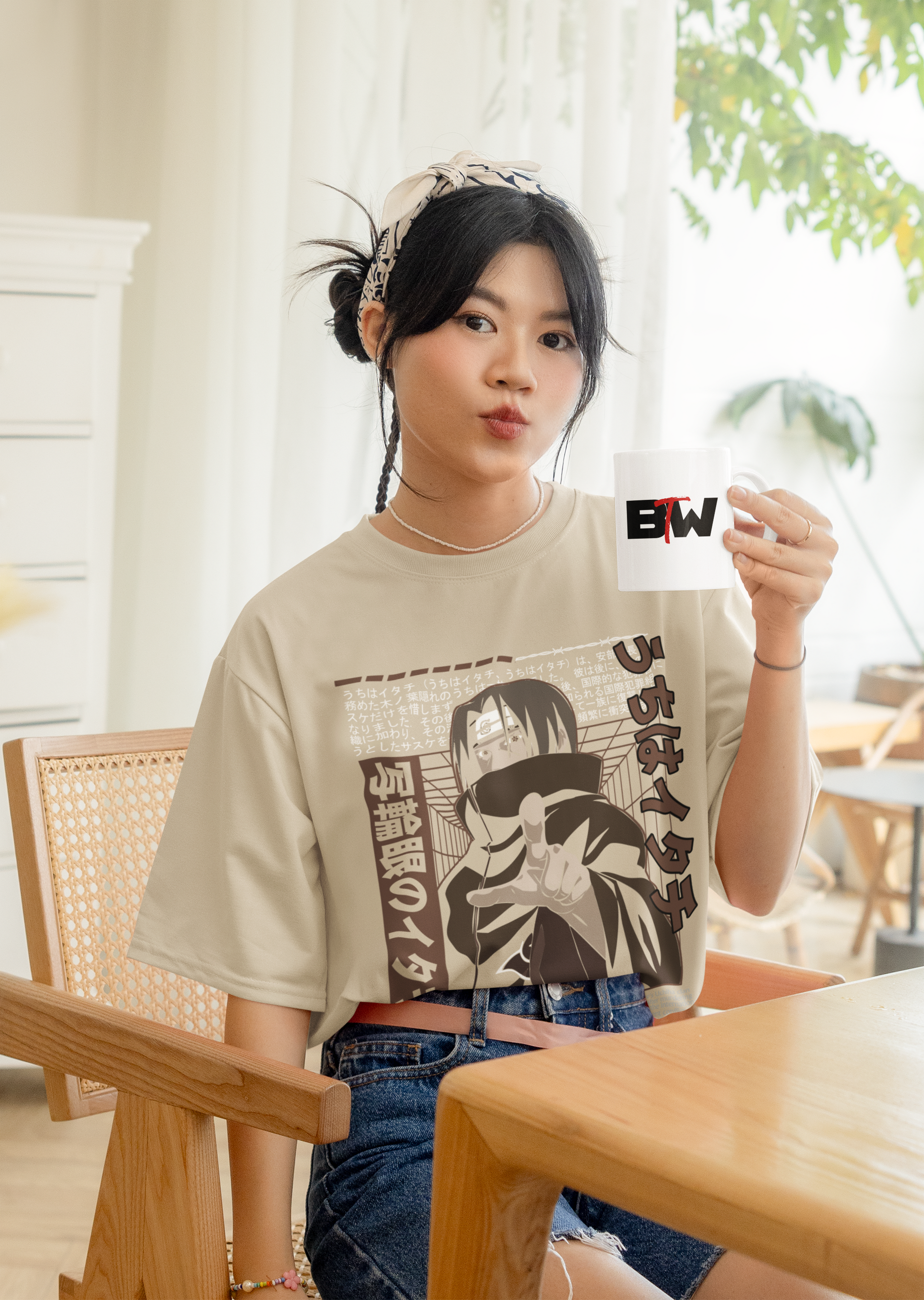 Uchiha Itachi Graphic Oversized Unisex T-Shirt – BTWardrobe