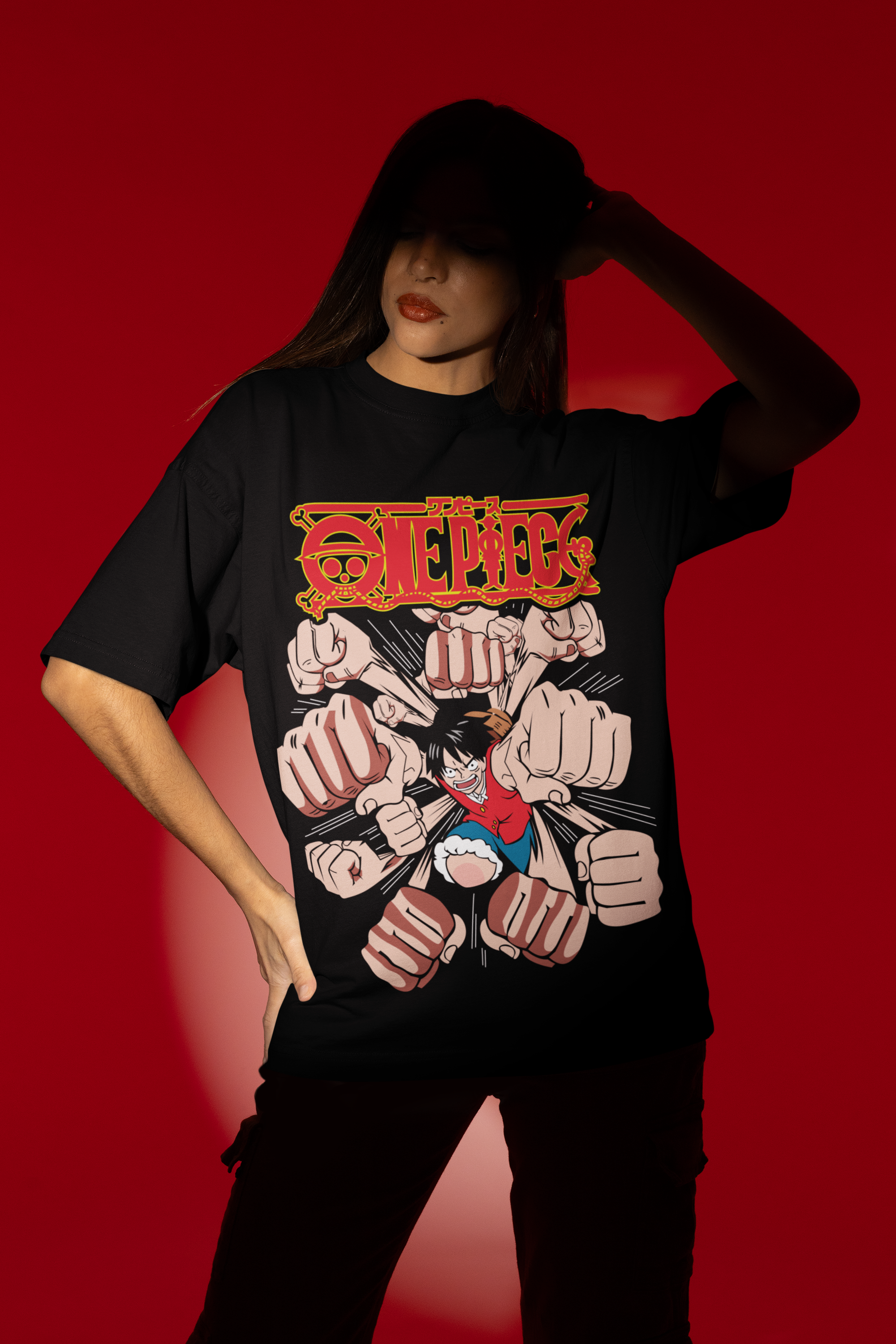 One Piece: Luffy Gear Second Punch Blast Oversized Unisex T-Shirt