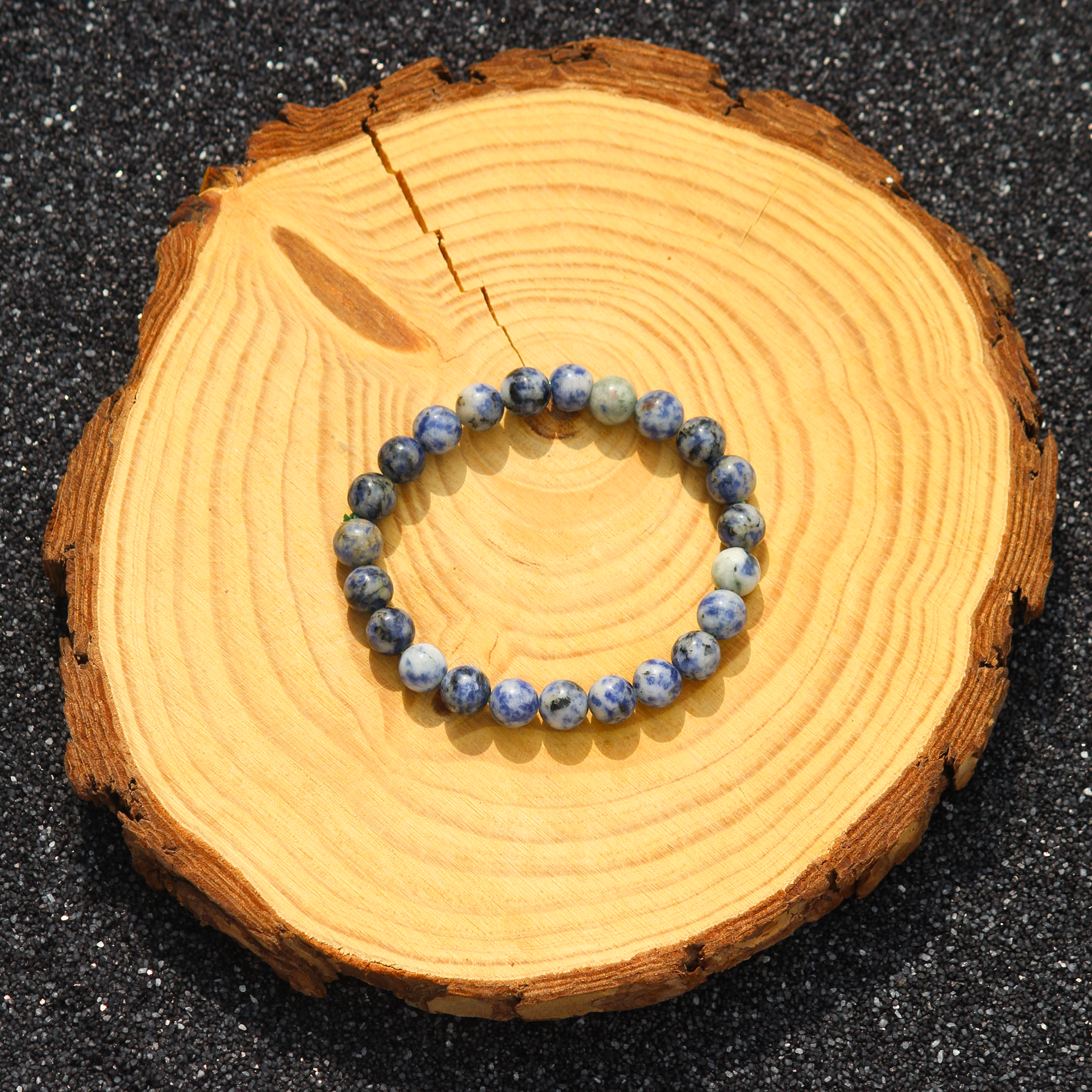 Midnight Clarity Sodalite Bracelet – Bold Balance for the Modern Men