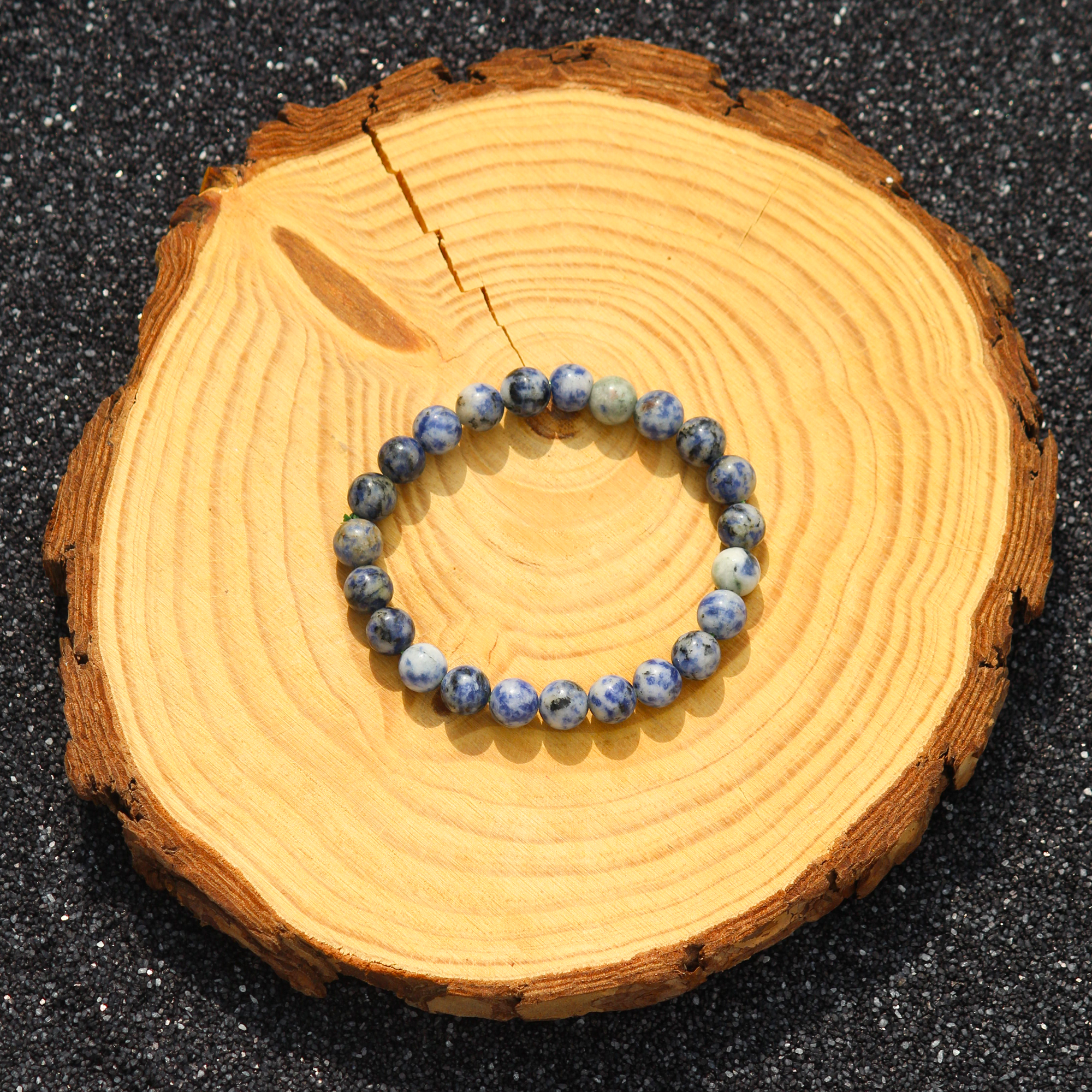 Midnight Clarity Sodalite Bracelet – Bold Balance for the Modern Men