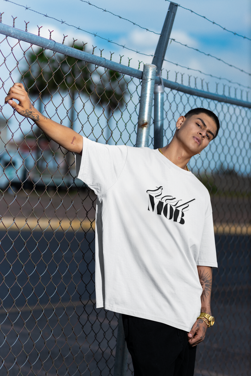 Urban Trash Oversized Unisex Statement Tee