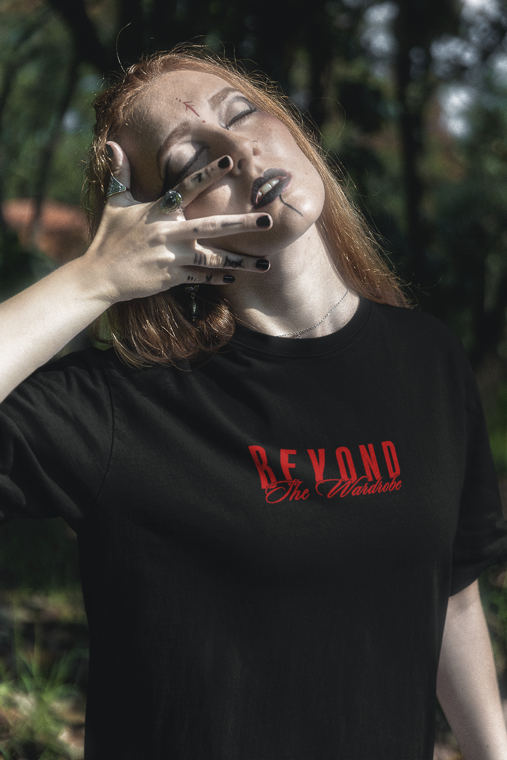 Haunted Warrior, Graphic Oversized Unisex Heavyweight Tee