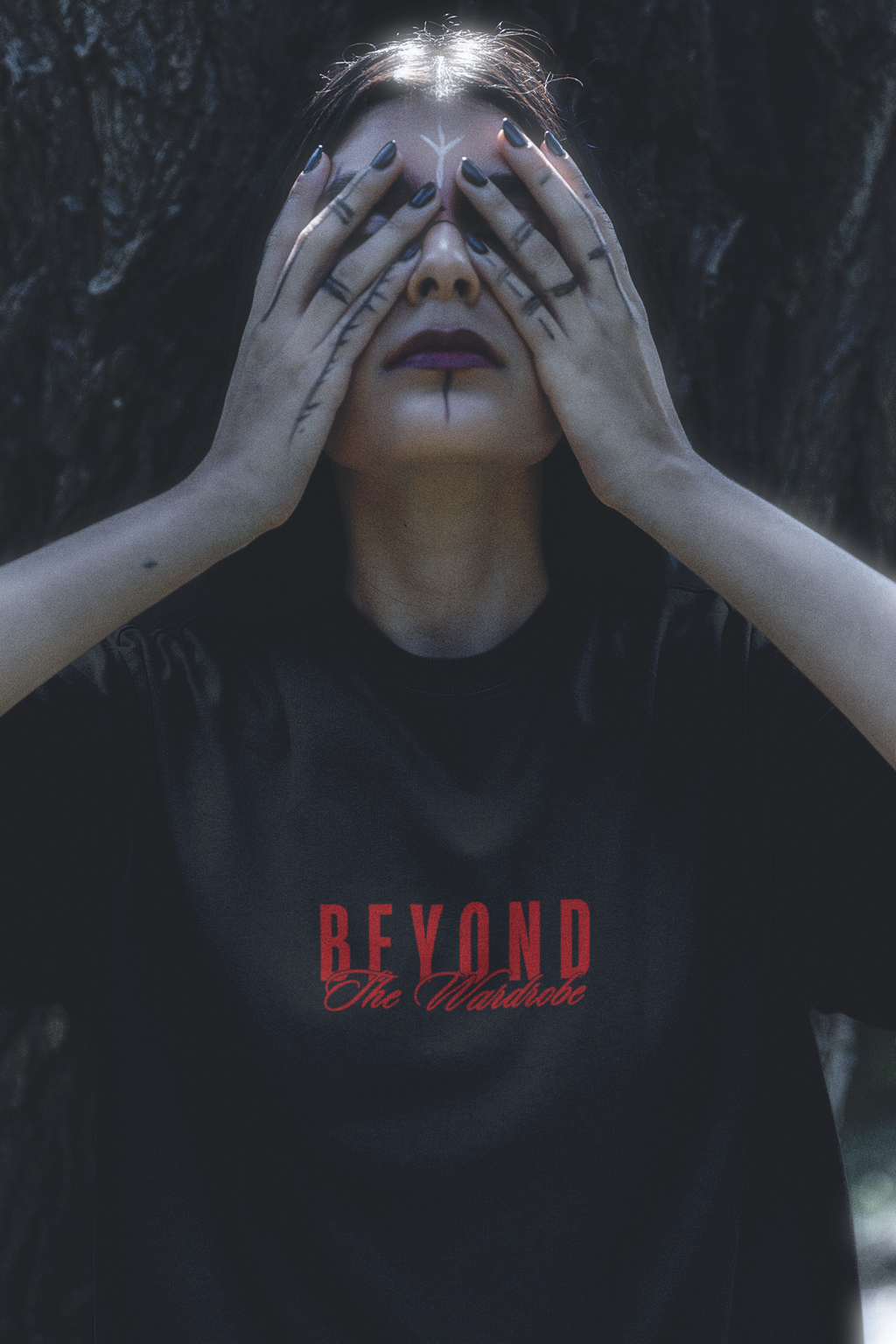 Haunted Warrior, Graphic Oversized Unisex Heavyweight Tee